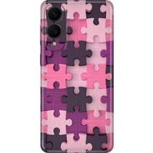 Samsung Galaxy S25 Edge Kılıf Desenli Baskılı Tpu Rubber Kapak Puzzle