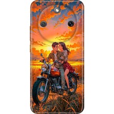 Honor Magic 8 Lite Kılıf Desenli Baskılı Tpu Rubber Kapak Sevgilim ve Ben