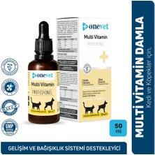 Onevet Multi Vitamin Kedi ve Köpekler Için Gelişim ve Bağışıklık Destekleyici Damla 50 ml