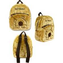Ümit Çanta Capybara Kahverengi Anaokulu Peluş Sırt Çantası 25X31X11