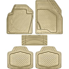 Image İmage Mercedes Yarı-Üniversal Lüks Bej Kauçuk Paspas 4 Parça