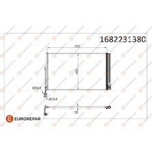Eurorepar Klıma Radyatörü Touareg 2010-2015 8FC351343161(726104521016) 7P0820411A