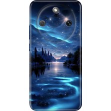 Nurdic Honor Magic 8 Lite Uyumlu Kılıf Resimli Desenli Silikon Gece Yarısı