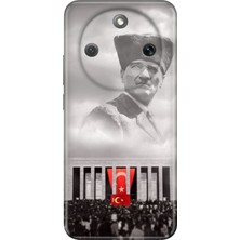 Nurdic Honor Magic 8 Lite Kılıf 0.4mm Lazer Kesim Silikon Kapak Gazi Mustafa