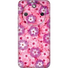 Nurdic Honor Magic 8 Lite Kılıf 0.4mm Lazer Kesim Silikon Kapak Çiçekli Sss