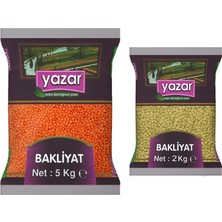 Yazar Kırmızı Mercimek 5 kg + Yeşil Mercimek 2 kg