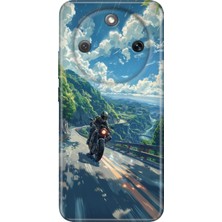 Honor Magic 8 Lite Kılıf Desenli Baskılı Tpu Rubber Kapak Motorsiklet Aşkı