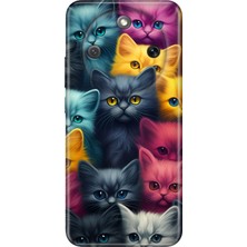 Senada Honor Magic 8 Lite Kılıf Desenli Baskılı Tpu Rubber Kapak Kedi Ordusu