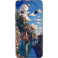 Senada Honor Magic 8 Lite Kılıf Desenli Baskılı Tpu Rubber Kapak Amalfi