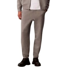 Calvin Klein Erkek Rahat Kalıp Beli ve Paçası Lastikli %100 Pamuklu Gri Eşofman Altı LV04RD241G-P7E