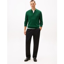 Tommy Hilfiger Erkek Normal Kalıp Beli Ip Bağlamalı Pamuklu Siyah Eşofman Altı MW0MW41501-BDS