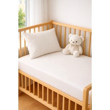 Ozz Baby  Park Beşik %100 Pamuk Cotton Çocuk & Bebek Çarşafı lastikli (70X120X16CM)1 Adet Fermuarlı Yastık Kılıfı (35X45)