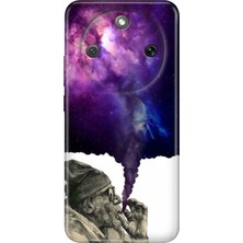 Nurdic Honor Magic 8 Lite Uyumlu Kılıf Silikon Desenli Tam Koruma Resimli Smoke