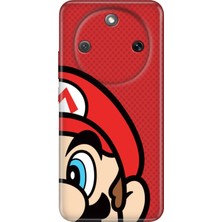 Honor Magic 8 Lite Kılıf Desenli Baskılı Tpu Rubber Kapak Mario