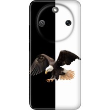 Nurdic Honor Magic 8 Lite Kılıf 0.4mm Lazer Kesim Silikon Kapak Siyah Beyaz Parçalı