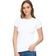 Elit Kadın Beyaz Pamuklu Elastan Body 3'lü Paket ELT2202-BEYAZ-XL