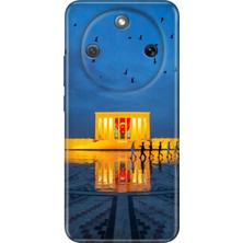Senada Honor Magic 8 Lite Kılıf Desenli Baskılı Tpu Rubber Kapak Atam Anıtkabir