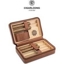 Cigarloong Cıgarloong Puro Çantası Humidor Özellikli Kahverengi Ispanyol Sediri
