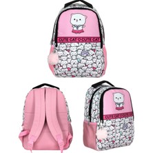 Ümit Çanta Cennec Cute Cat Sırt Çantası – Sevimli Kedi Temalı Çocuk Okul Çantası 29X39X14