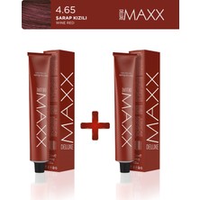 Maxx Deluxe 2'li Tüp Boya 60 ml 4.65 Şarap Kızılı