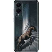 Senada Samsung Galaxy S25 Edge Kılıf Desenli Baskılı Tpu Rubber Kapak Horse