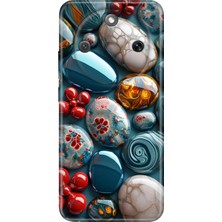 Senada Honor Magic 8 Lite Kılıf Desenli Baskılı Tpu Rubber Kapak Çakıl Taşları