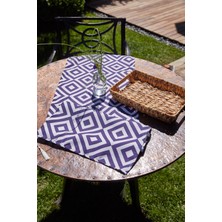 Arma House Blue Azure Duck Keten Runner