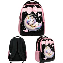Ümit Çanta Cennec Uykucu Unicorn Sırt Çantası 29X39X14