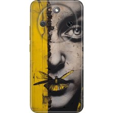 Senada Honor Magic 8 Lite Kılıf Desenli Baskılı Tpu Rubber Kapak Kelebek