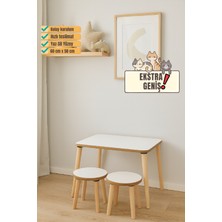 Mesavista Çocuk Aktivite Masası, Etkinlik Masası, Çocuk Düz Çalışma Masası- Sandalye Takımı Yaz- Sil Yüzey