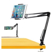 Gunkes Tablet & Telefon Teleskopik Tutucu Stand Uzun Kollu Masa Üstü Stant Ayarlanabilir Esnek Açılı