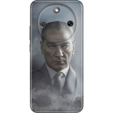 Senada Honor Magic 8 Lite Kılıf Desenli Baskılı Tpu Rubber Kapak Atatürk 1938
