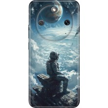 Senada Honor Magic 8 Lite Kılıf Desenli Baskılı Tpu Rubber Kapak Galaksi Manzara