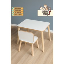 Mesavista Çocuk Aktivite Masası, Etkinlik Masası, Çocuk Düz Çalışma Masası- Sandalye Takımı Yaz- Sil Yüzey