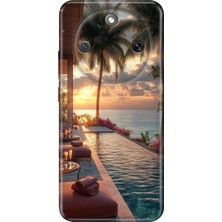 Adasena Honor Magic 8 Lite Kılıf Desenli Baskılı Tpu Rubber Kapak Zengin Tatili