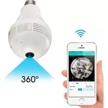 Vr Cam Wıfı Ip 3D Panoramıc Ampul Kamera Medya Tech