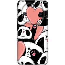 Nurdic Honor Magic 8 Lite Kılıf 0.4mm Lazer Kesim Silikon Kapak Sevimli Panda