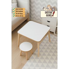 Mesavista Çocuk Aktivite Masası, Etkinlik Masası, Çocuk Düz Çalışma Masası- Sandalye Takımı Yaz- Sil Yüzey