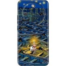 Senada Honor Magic 8 Lite Kılıf Desenli Baskılı Tpu Rubber Kapak Artgogh
