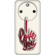 Senada Honor Magic 8 Lite Kılıf Desenli Baskılı Tpu Rubber Kapak I Love You