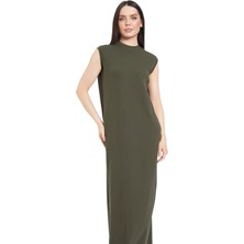 Fezzal Büyük Beden(44-48) Battal Sıfır Kollu Ribana Elbise