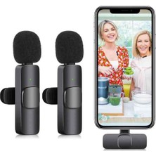 Poyraz Market Newface K9 Type-C Uyumlu Mikrofon - Siyah