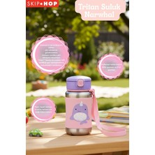 Skip Hop Narwhal Pipetli Çelik Suluk