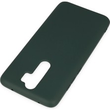 Poyraz Market Newface Xiaomi Redmi Note 8 Pro Kılıf Nano Içi Kadife Silikon - Koyu Yeşil