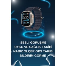 Poyraz Market Akıllı Saat Bluetooth Bağlantılı Nfc ve Gps Uyumlu Nabız Ölçer Sesli Görüşme