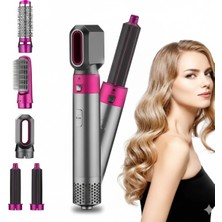 Özbience Profesyonel 5 Başlıklı Saç Şekillendirici Airwrap Seti, Bukle, Fön, Dalga ve Hacim