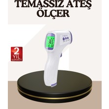 Poyraz Market Kızılötesi Alından Temassız Ateş Ölçer Akıllı Sesli Uyarı