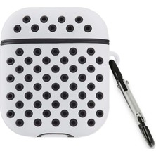 Poyraz Market Newface Airpods 2 (2.nesil) Spor Delikli Kılıf - Gri-Siyah