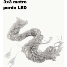 Poyraz Market 3x3 LED Işık Perdesi Şelale Model Iç Dış Mekân Dekorasyonu