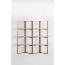 Unboxdeco Shelfish Kayın Ahşap Iskeletli, Beyaz Raf, Düzenleyici